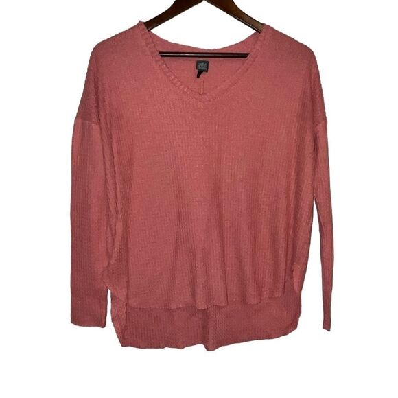 wild fable Sweaters - Wild Fable Coral Pink Waffle Knit Sweater